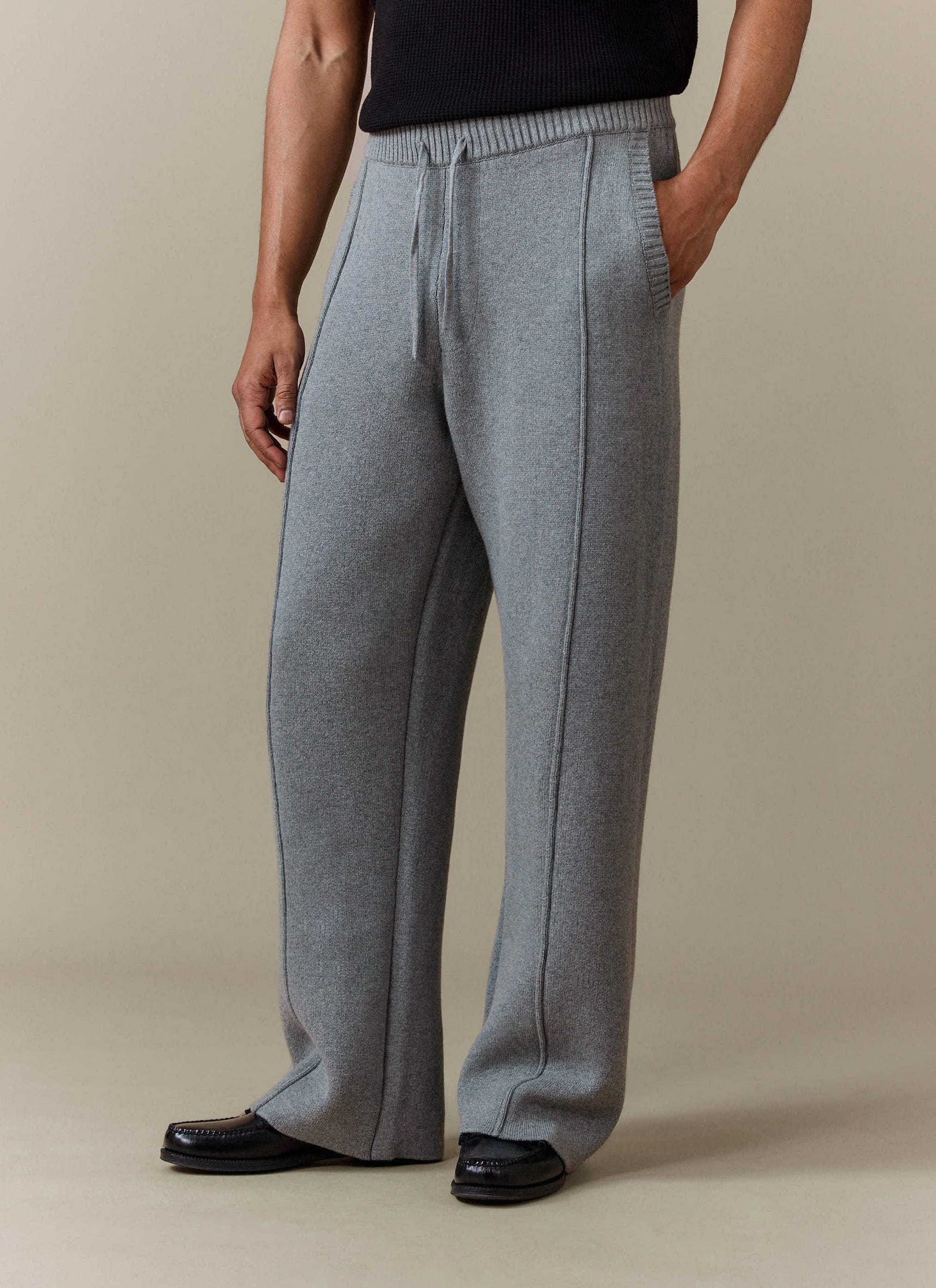 984-chronicle-knitted-straight-leg-trackpant-cotton-grey-1.jpg Chronicle Knitted Straight Leg Trackpant | Cotton | Grey