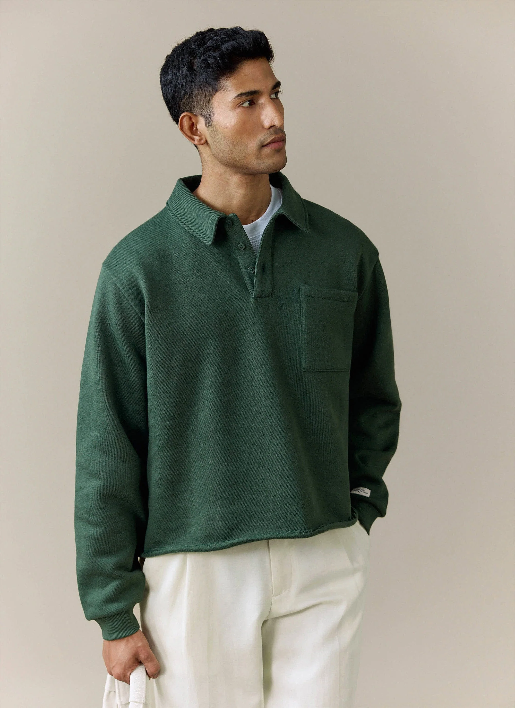991-dudley-boxy-sweatshirt-cotton-forest-1.webp Dudley Boxy Sweatshirt | Cotton | Forest